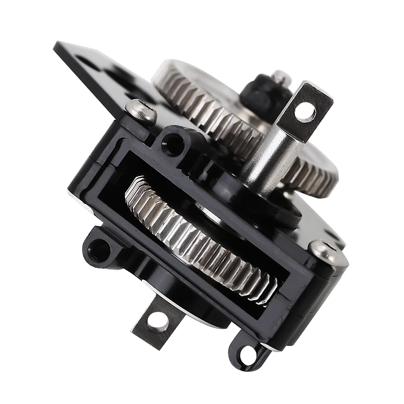 SCX24-130BK INJORA CNC Aluminum Complete Transmission Gearbox for Axial SCX24 AX24 - Black