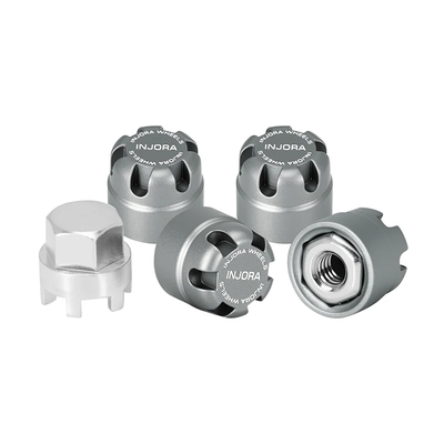 INJWH-28GL INJORA M2.5 Wheel Lock Nuts with Aluminum Cap for 1/18 TRX4M Ascent-18