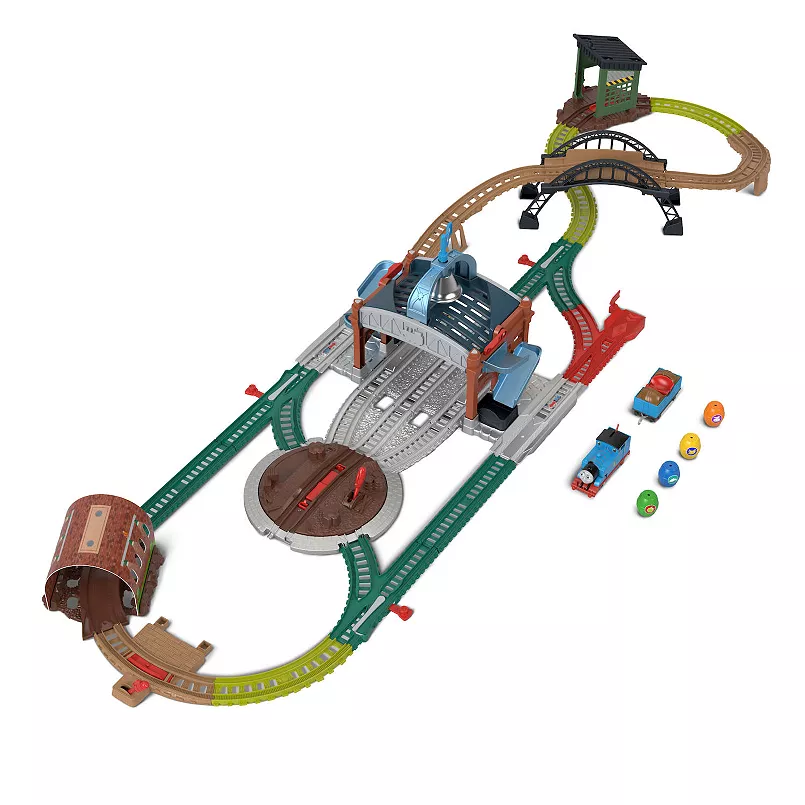JDF26 Thomas & Friends Load & Launch Barrel Delivery Set By Fisher-Price & Classic Motorized Toy Train