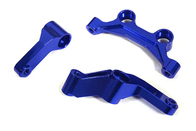 INTC29598BLUE Billet Machined Steering Bellcrank Kit DR10 Drag Race Car