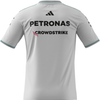 JX5795 Mercedes AMG Petronas Formula 1 2025 Men's Team Driver Authentic Jersey - White