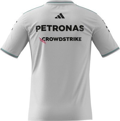 JX5795 Mercedes AMG Petronas Formula 1 2025 Men's Team Driver Authentic Jersey - White