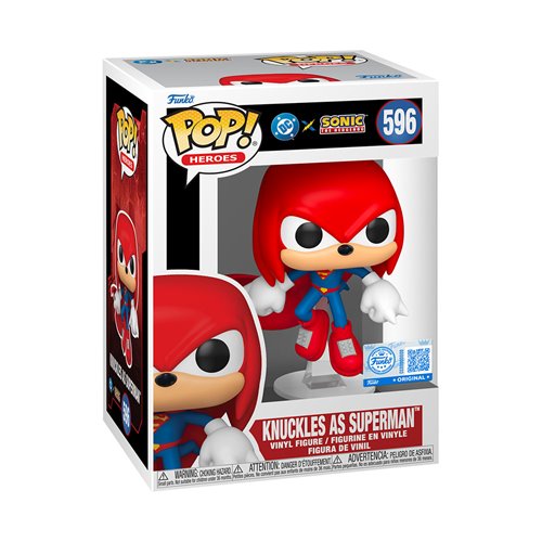 FU88908 Justice League x Sonic the Hedgehog Knuckles as Superman Funko Pop! #596