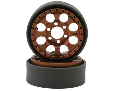 VPS08136 KMC KM237 Riot 1.9" Beadlock Crawler Wheels (Bronze) (2)