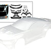 10511 Body, Ford Mustang (clear, trimmed, requires painting)/ decal sheet (includes side mirrors, spoiler, grilles, vents, hardware, & clipless mounting)