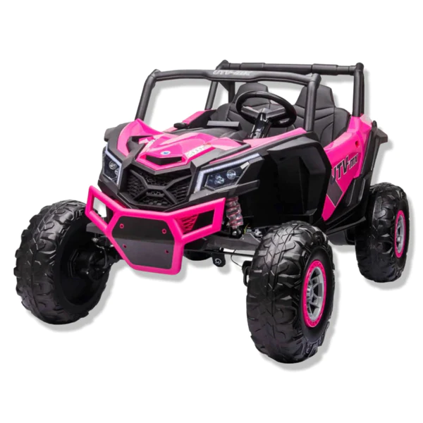 UTV-MX 24V 4WD All Terrain Kids Ride-On UTV With MP4 And Leather Seat
