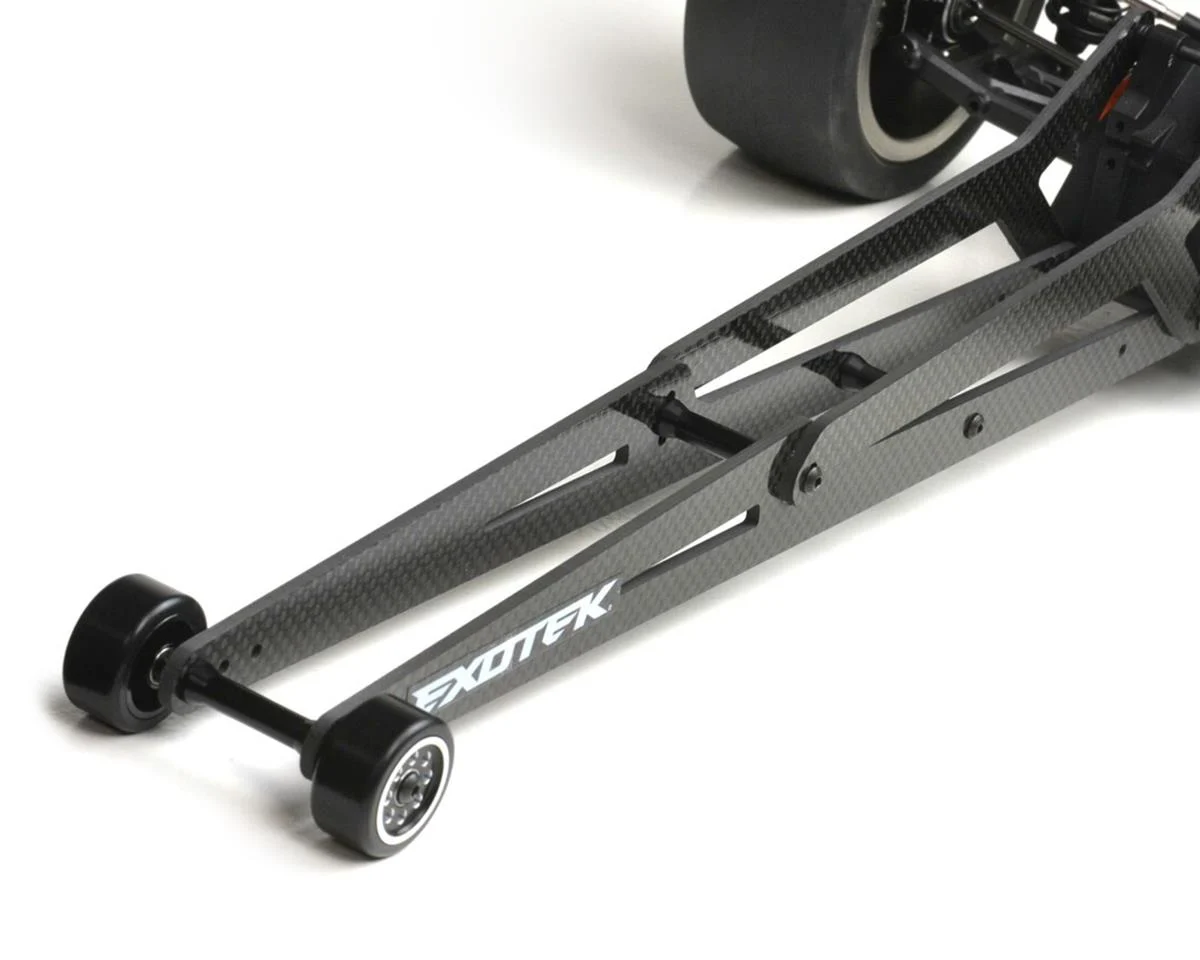 EXO2033 TLR 22S Losi Drag Carbon Fiber Adjustable Ladder Wheelie Bar Set (Extra Long)