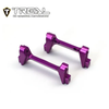 X003KIUJ8X TREAL Aluminum 7075 Front and Rear Bumper Mounts Set (F&R) for 1/18 TRX4M- Purple