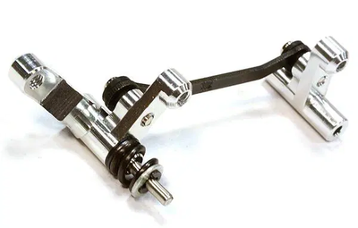 INTC25885SILVER Billet Machined Steering Bellcrank 1/18