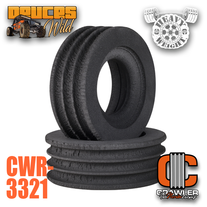 CWR-3321 Crawler Innovations Single Stage Heavy Weight Foram 2.2/3.0" Traxxas UDR Pair