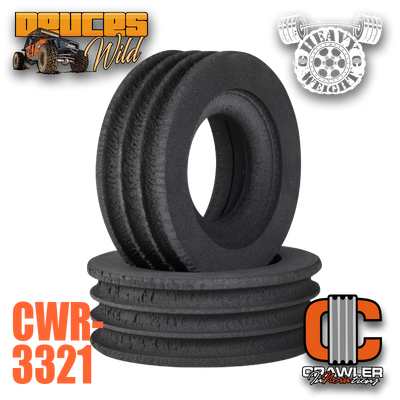 CWR-3321 Crawler Innovations Single Stage Heavy Weight Foram 2.2/3.0" Traxxas UDR Pair