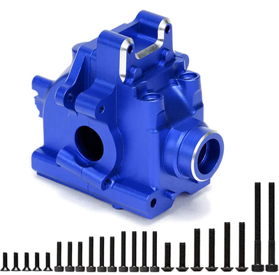 INTC32477BLUE Alloy Machined Bulkhead Set 1/8 4WD