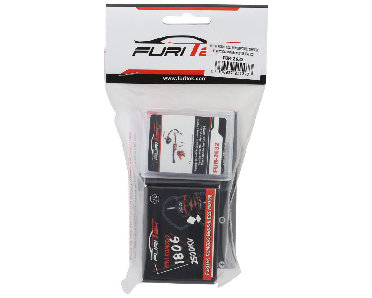 FUR-2632 Furitek MicroSilk 2025 Brushless Power System Combo for Axial® SCX24®