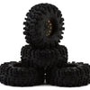 YQW-1301BGD-1319_A Injora 1.3" Deep Dish Brass Micro Crawler Beadlock Wheels w/Swamp Claw Tires (S5)