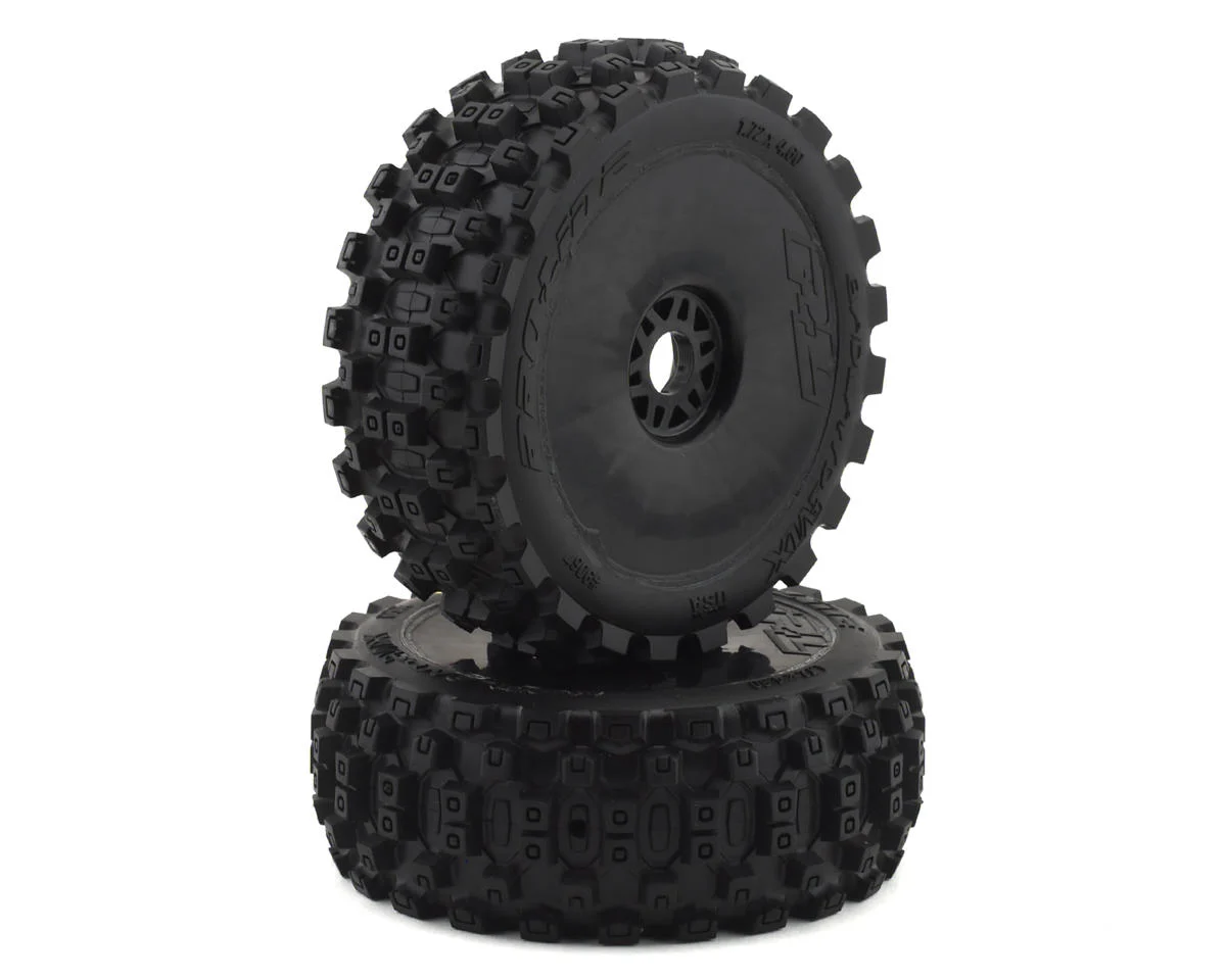PRO906741 Badlands MX Pre-Mounted 1/8 Buggy Tires (Black) (2) (M2) w/Velocity V2 Wheel
