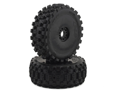 PRO906741 Badlands MX Pre-Mounted 1/8 Buggy Tires (Black) (2) (M2) w/Velocity V2 Wheel