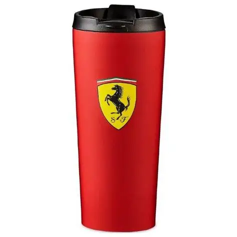 701202275 Scuderia Ferrari Thermal Mug- Matte Red