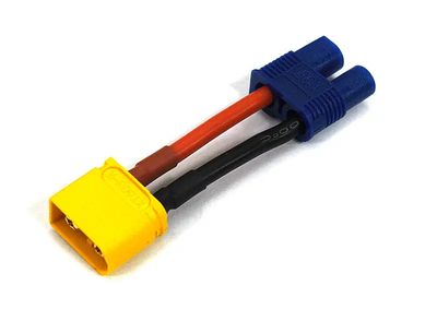 INTC24405 XT60 Male-to-EC3 Female Connector Adapter Wire Harness