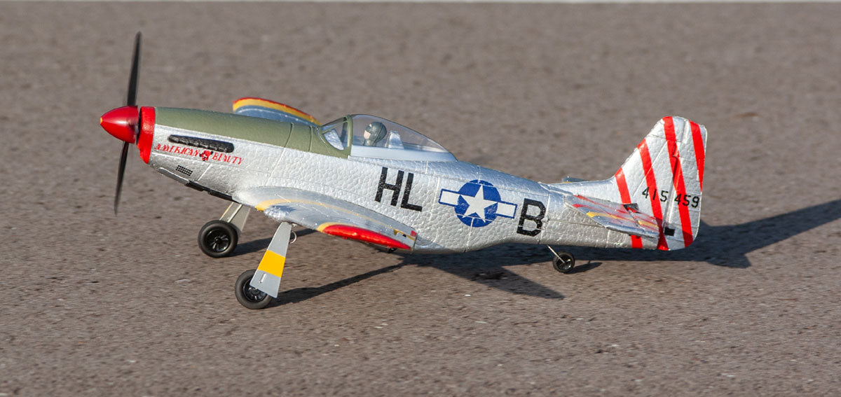 RGRA1600  P-51D Mustang 500mm Brushless RTF Warbird with PASS (Pilot Assist Stability Software) System