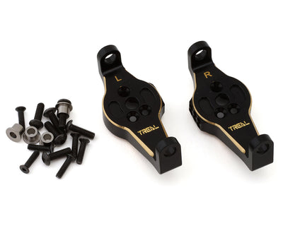 TLHTTRX4-05 Treal Brass Caster Blocks Protal Drive C Hub Carrier Blackening for TRX-4/TRX-6 1:10 RC Car