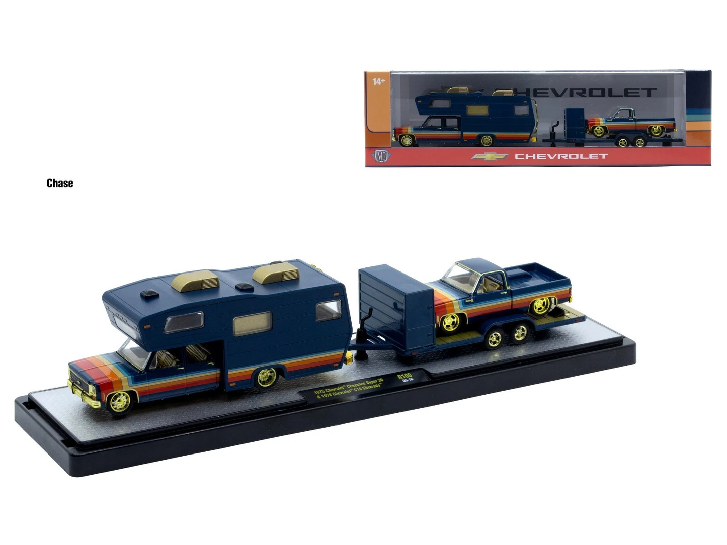 36000-100 M2 Machines Auto Haulers 975 Chevrolet Cheyenne Super 30 & 1978 C10 Silverado **Chase**
