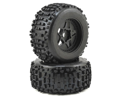 ARA510092 Dboots 'Back-Flip Mt 6S' Pre-Mounted Tires (Black) (2)