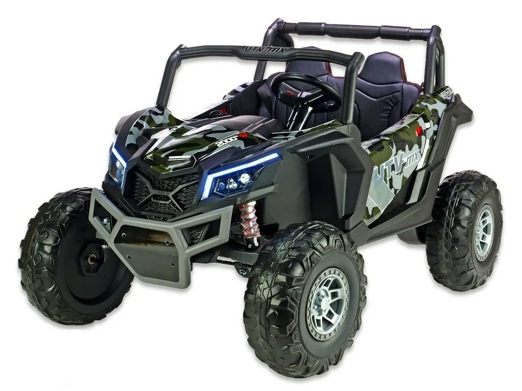 UTV-MX 24V 4WD All Terrain Kids Ride-On UTV With MP4 And Leather Seat