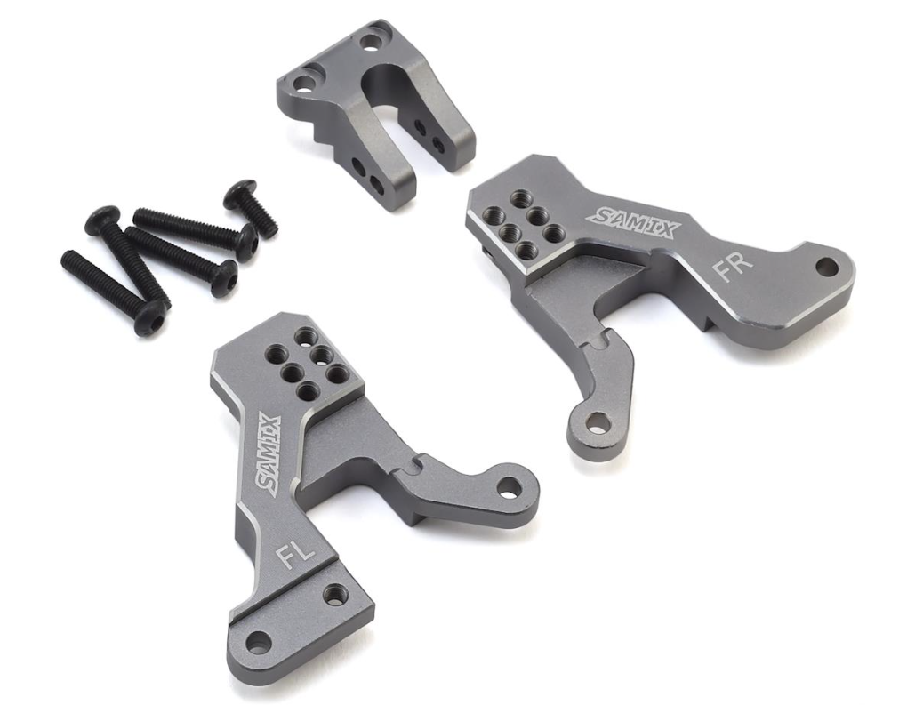 SAMTRX4-6023-GM Samix Aluminum Front Shock Plate for Traxxas TRX-4 (Grey)