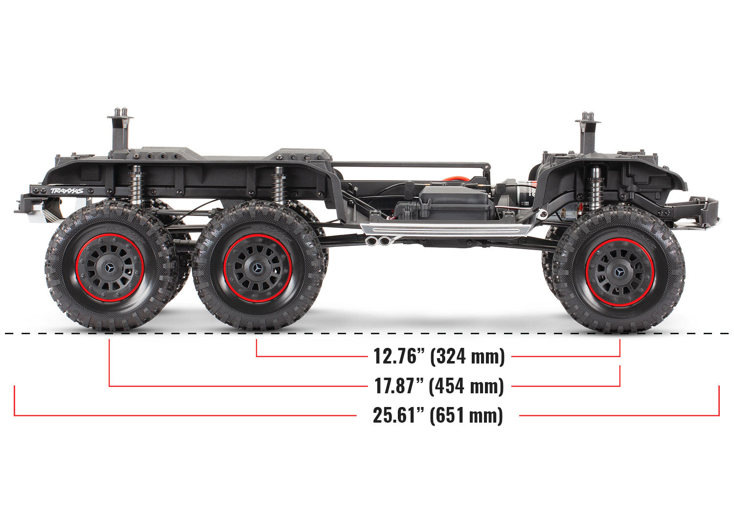 88096-4 TRX6 Mercedes-Benz G63 AMG 6x6 1/10 Scale And Trail