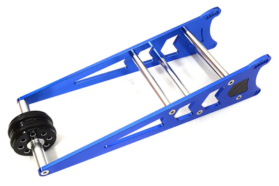 INTC32311BLUE Blue Billet Machined Wheelie Bar Upgrade 1/10 2WD