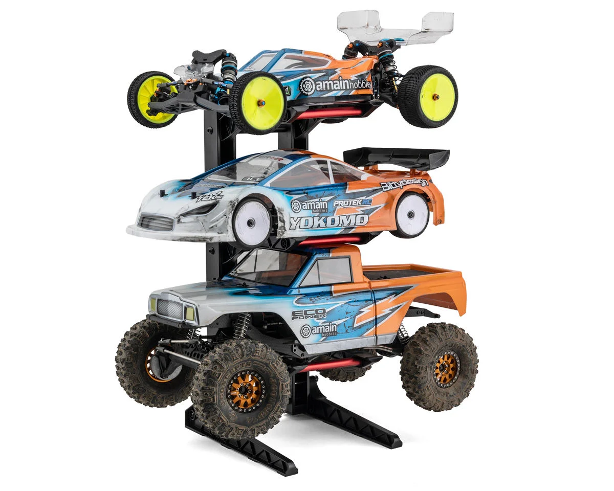 UPG-13010 UpGrade RC 3 Layer 1/10 & 1/8 Car Stand (200x240x475mm) W/Carrying Bag