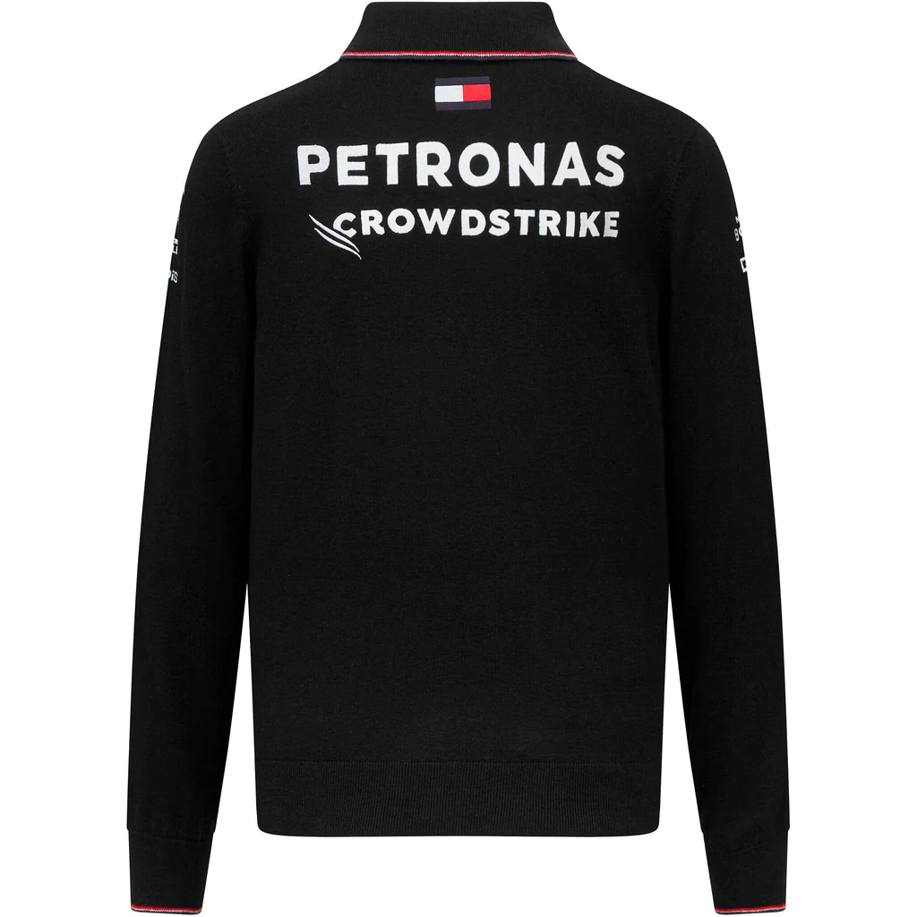 701224811 Mercedes AMG Petronas F1 2023 Team Knitted Long Sleeve Polo