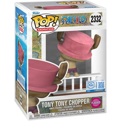 FU92033 One Piece Straw Hat Pirates Tony Tony Chopper Flocked Entertainment Earth Exclusive Funko Pop! #2332