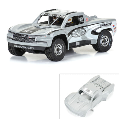PRO367514 1/16 Pre-Cut 2019 Chevy Trophy Truck Tough-Color Gray Body: GROM