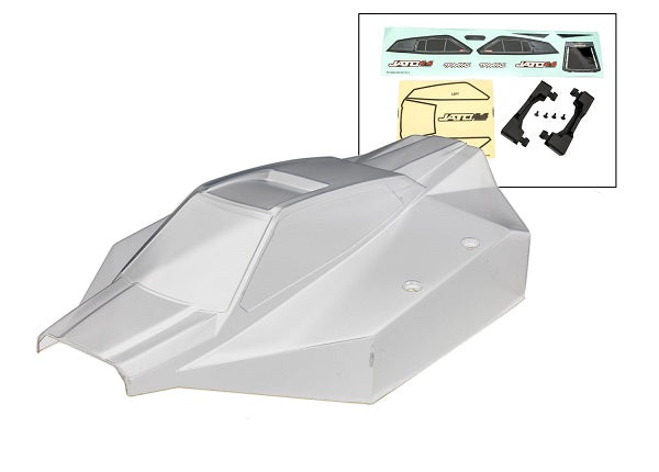 9018 Body, Jato® 4X4 Brushless (also fits Jato® 4X4 VXL) (clear, requires painting)/window masks, decal sheet
