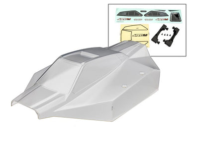 9018 Body, Jato® 4X4 Brushless (also fits Jato® 4X4 VXL) (clear, requires painting)/window masks, decal sheet