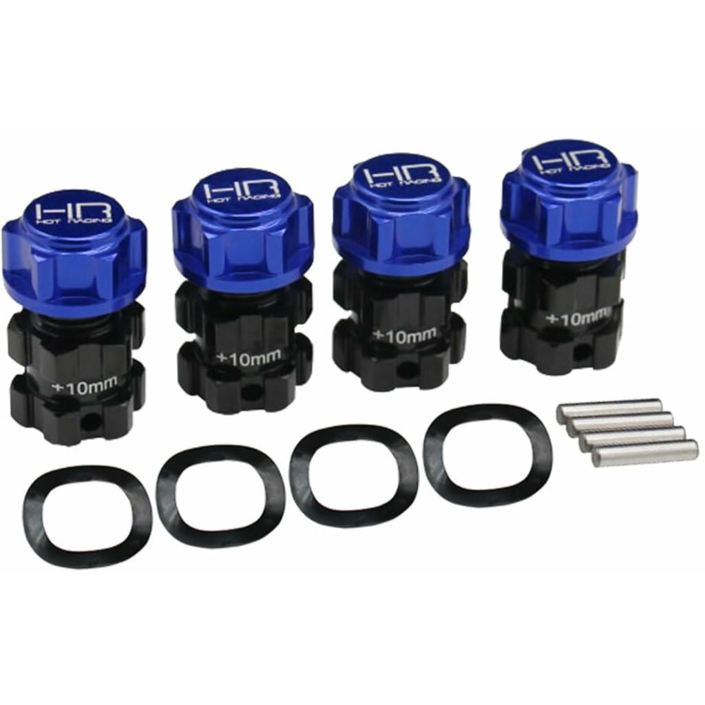 HRERVT10W - Aluminum +10mm Splined 17mm Hubs Hex E-Revo 2.0