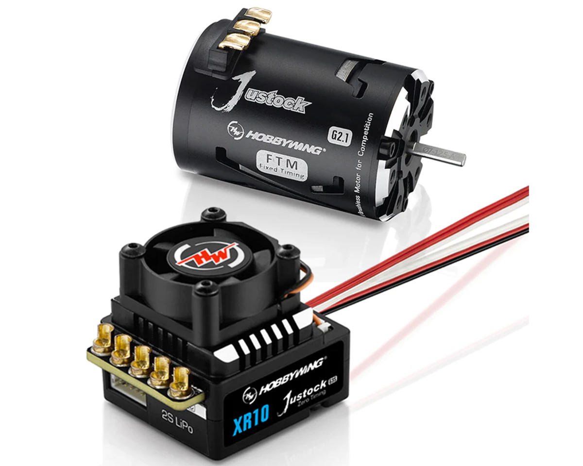 HWA38020372 Hobbywing XR10 Justock G3S Sensored Brushless ESC/SD G2.1 Motor Combo (17.5T)