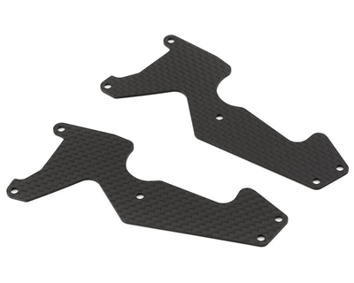 MUGE2166A Mugen Seiki MBX8T/MBX8TE Graphite Front Lower Suspension Arm Plate (2)