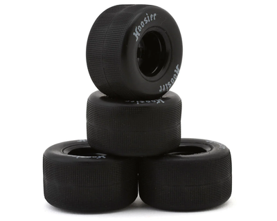 1RC5572 1RC Racing Pre-Mounted 1/18 Asphalt Modified Hoosier Tires (Black) (4) (F/R) (Soft)