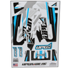 UPG-14300 UpGrade RC "Vector" Graphic Set for Losi® 22S™ Sprint Car (Blue)
