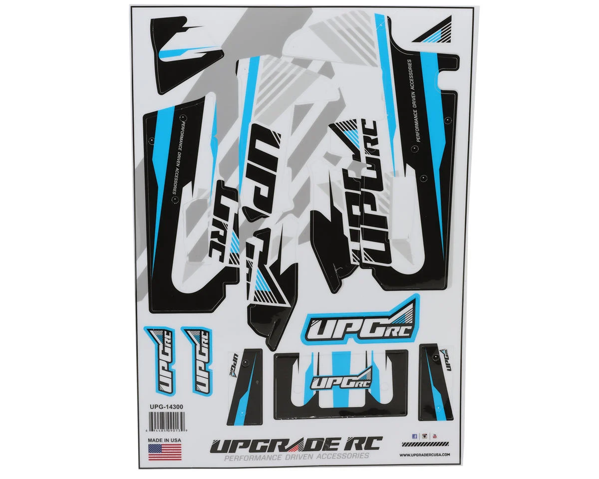 UPG-14300 UpGrade RC "Vector" Graphic Set for Losi® 22S™ Sprint Car (Blue)