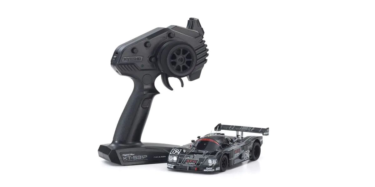 KYO32353AG MINI-Z RWD LM1988 Sauber-Mercedes Gruppe-C-Rennsportwagen C9, Nr. 62 Black