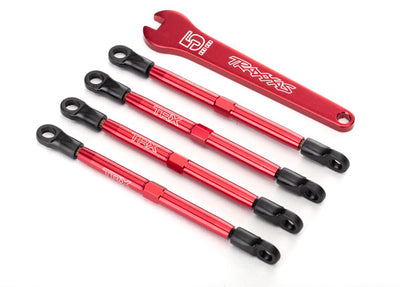 7138X Toe links, aluminum (red-anodized)