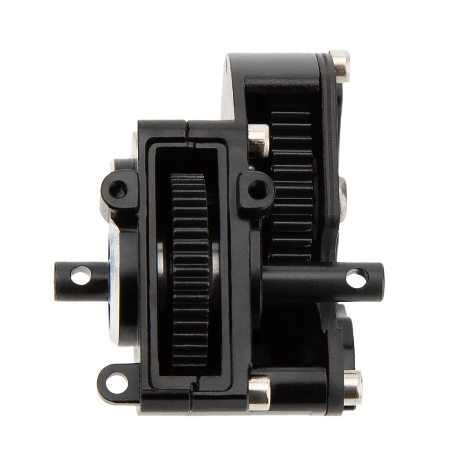 MEUS Racing SCX24 Brushless Transmission Black Aluminum Complete Gearbox for 1/24 SCX24