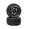 PRO287303 Pro-Line Racing 1/10 Sheriff Dirt Oval Wheels, 12mm Hex, Black (2): Losi Sprint Car (Rear) & Dirt Late Model (Front/Rear)