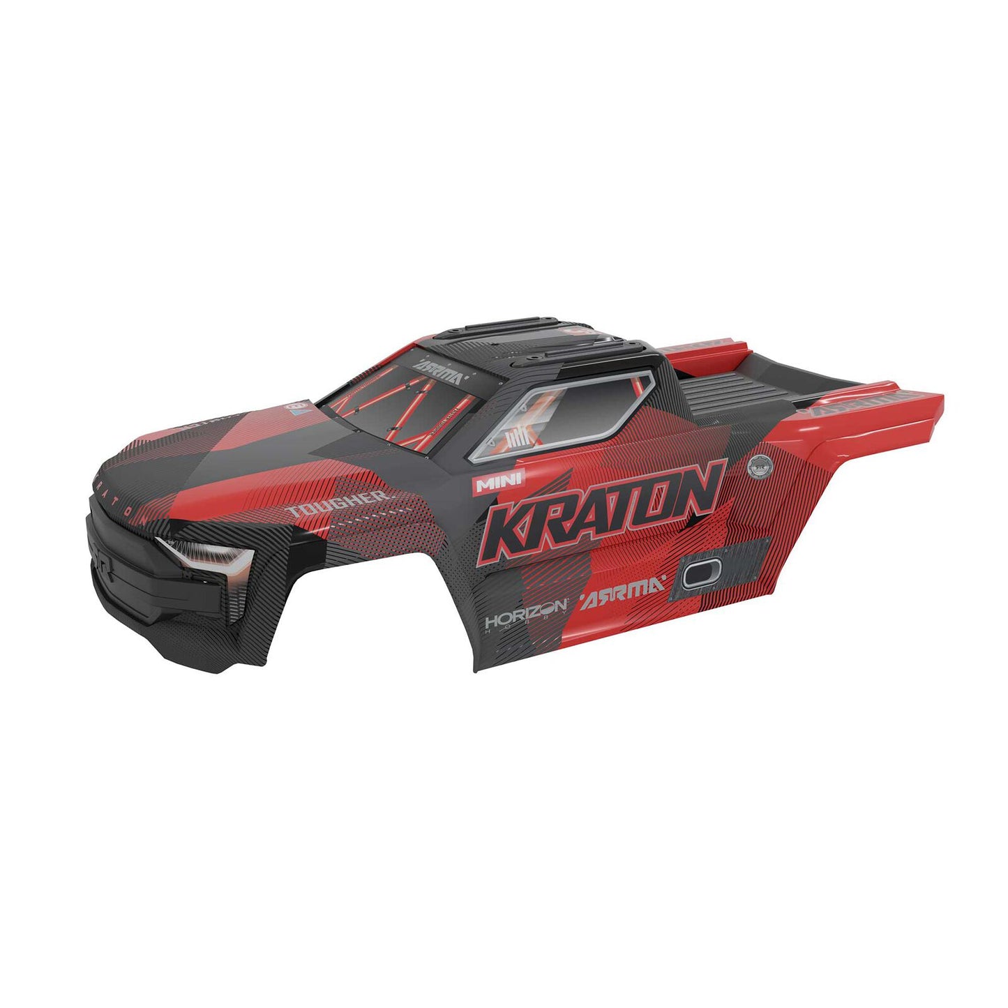 ARA-2652 ARRMA MINI KRATON Body, Black/Red