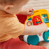 Baby activity car toy with animal characters, spinners, and fine motor activities.