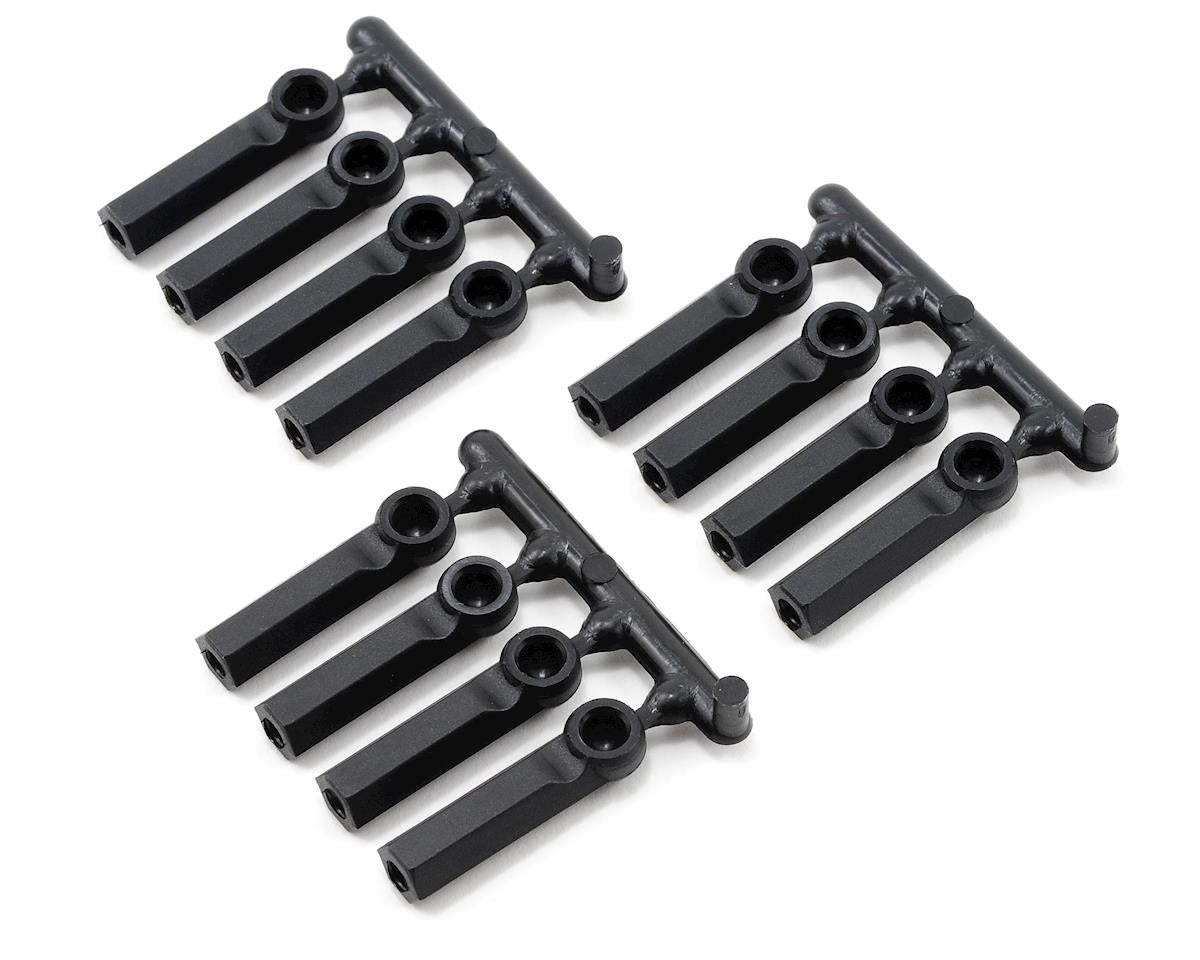 RPM73392 Long Shank 4-40 Rod Ends (Black) (12)