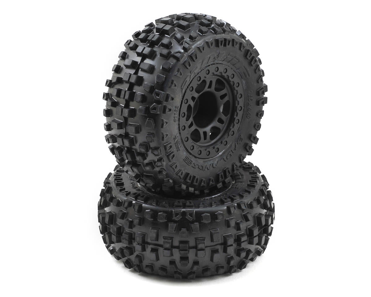PRO118221 Badlands SC M2 Tires on Split Six Wheels for Slash 2WD Front